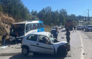 Conductor de automóvil muere tras violento accidente en la ruta Nueva Imperial – Carahue