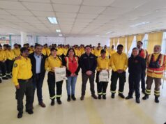 Despiden a brigadistas mexicanos que apoyaron el combate de incendios forestales en La Araucanía