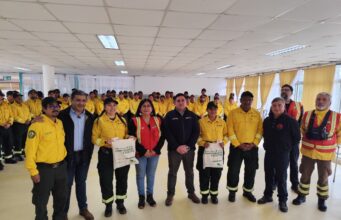 Despiden a brigadistas mexicanos que apoyaron el combate de incendios forestales en La Araucanía