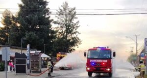 Inauguración de nuevo carro aljibe del cuerpo de Bomberos de Cherquenco
