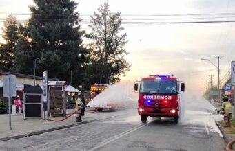 Inauguran nuevo carro aljibe del cuerpo de Bomberos de Cherquenco