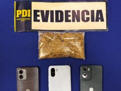 PDI Lautaro detiene a sujeto que intento ingresar droga y equipos celulares a recinto penal