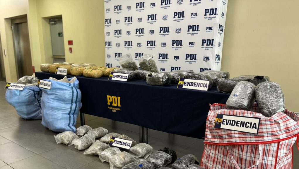 Incautan más de 270 mil dosis de droga que sería comercializada en La Araucanía