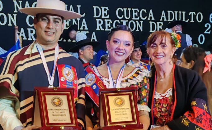 Pareja de Villarrica entre las cuatro mejores en el campeonato de cueca nacional adulto tradición chilena