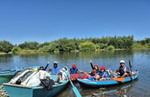Quinta versión de travesía comunitaria movilizó a comunidad de Pitrufquén en jornada de limpieza en los ríos Toltén y Allipén