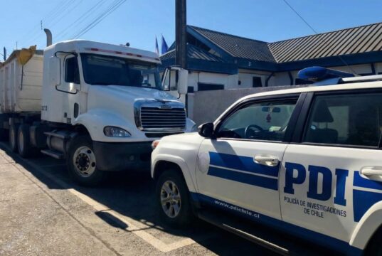 PDI recupera camión y semirremolque avaluados en $45 millones en Lautaro