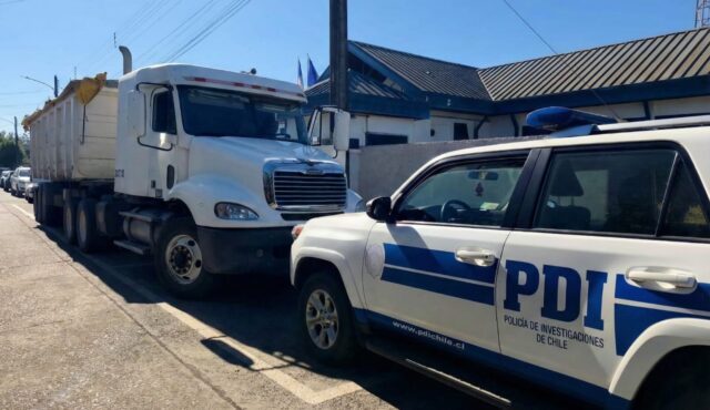 PDI recupera camión y semirremolque avaluados en $45 millones en Lautaro