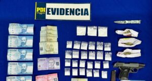 PDI desarticula punto de microtráfico de drogas en Victoria