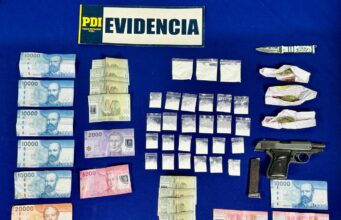 PDI desarticula punto de microtráfico de drogas en Victoria