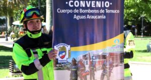 Clientes de Aguas Araucanía donan más de $113 millones a Bomberos