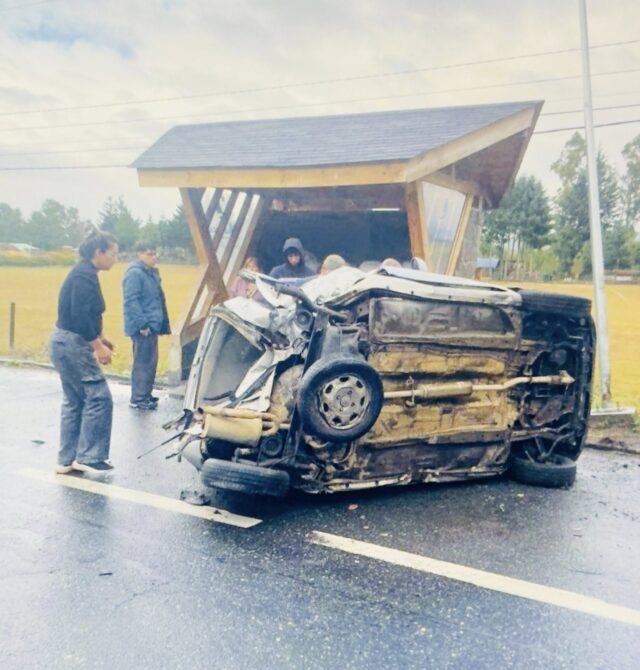 Dos personas mueren en choque frontal registrado este domingo en la ruta Villarrica – Freire
