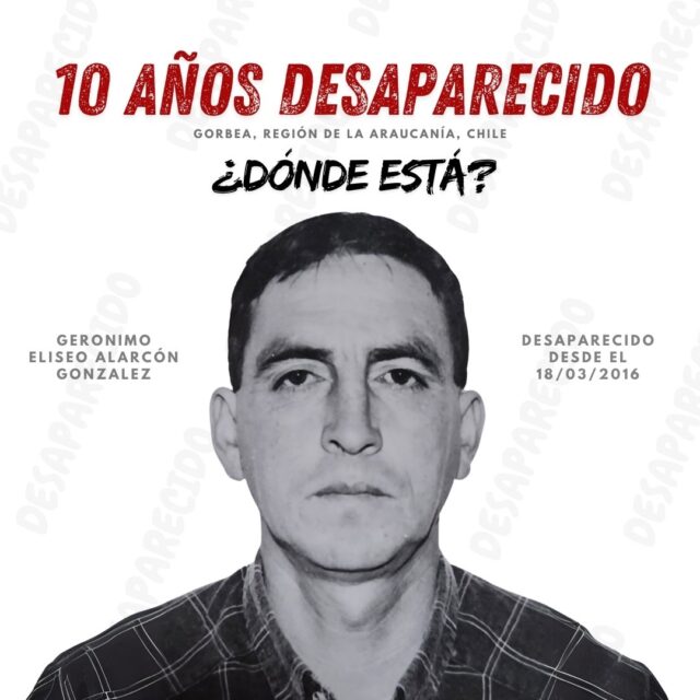 A una década de la desaparición de Gerónimo Alarcón: Pitrufquén sigue marcado por el enigma y su familia exige justicia