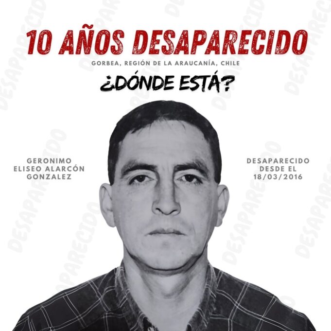 A una década de la desaparición de Gerónimo Alarcón: Pitrufquén sigue marcado por el enigma y su familia exige justicia