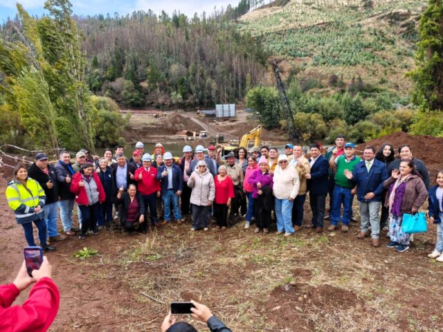 Comuna de Lumaco cumple un sueño: empezó la construcción del Puente Rapanilahue que conectará con Galvarino en Lolenco Bajo