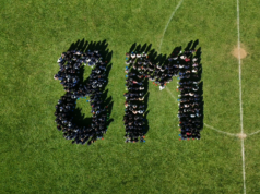 Estudiantes del liceo bicentenario Juan Schleyer de Freire conmemoran el 8M con intervención artística colectiva