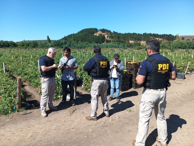 PDI realiza fiscalización masiva a extranjeros en sector rural de Angol