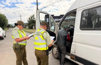 Refuerzan controles al transporte escolar en Pitrufquén para garantizar viajes seguros a estudiantes