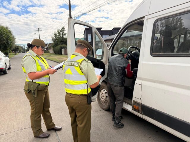 Refuerzan controles al transporte escolar en Pitrufquén para garantizar viajes seguros a estudiantes