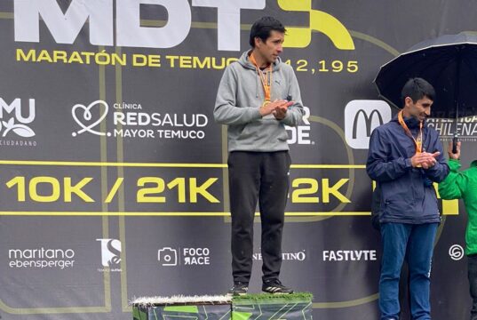 Deportista de Pitrufquén se queda con el primer lugar de su categoría en la distancia de los 21K de la maratón de Temuco