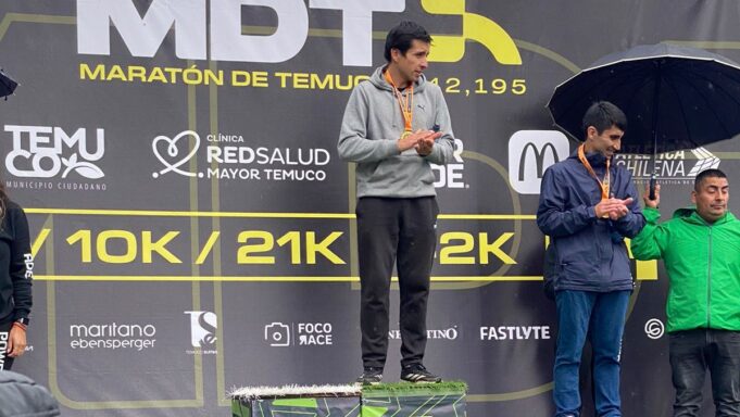 Deportista de Pitrufquén se queda con el primer lugar de su categoría en la distancia de los 21K de la maratón de Temuco