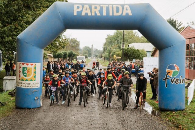 Freire se activó con energía: cicletada y corrida recreativa convocaron a la localidad de Radal