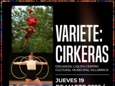 Centro cultural municipal de Villarrica exhibirá “Varieté Cirkeras” en el mes de la mujer