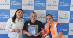 Aguas Araucanía efectuó inédito taller para dirigentes sociales sobre uso de extintores