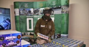 Incautan cerca de 85 mil cartones de cigarros y fuegos artificiales en La Araucanía