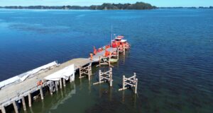 Obras de conservación del embarcadero de Puerto Domínguez entran en su fase de término