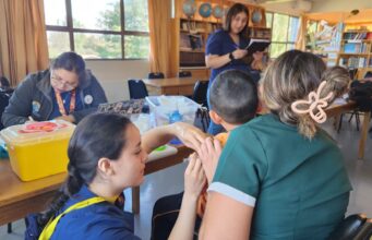 Inician vacunación contra la influenza en establecimientos educacionales de Pitrufquén