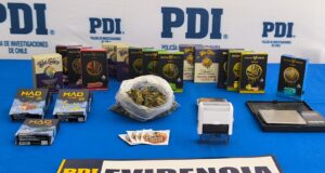 PDI detiene a una mujer dedicada a la venta de vapers contenedores de resina de cannabis sativa en Angol