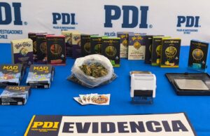 PDI detiene a una mujer dedicada a la venta de vapers contenedores de resina de cannabis sativa en Angol