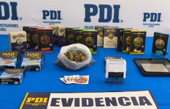 PDI detiene a una mujer dedicada a la venta de vapers contenedores de resina de cannabis sativa en Angol