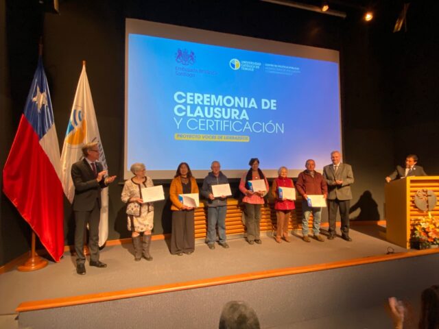 Dirigentes sociales de Pitrufquén reciben certificación tras participar en proyecto internacional de liderazgo