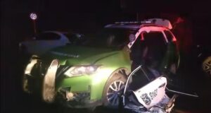 Carabinera resulta herida tras choque mientras patrulla cortaba tránsito por trabajos en Villarrica