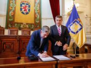 Freire y Santiago firman convenio de colaboración para fortalecer emprendimiento, seguridad y gestión municipal