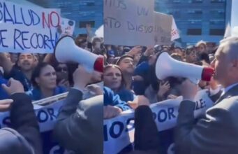 Kast enfrenta protesta de funcionarios de la salud en hospital regional de Temuco por eventuales recortes