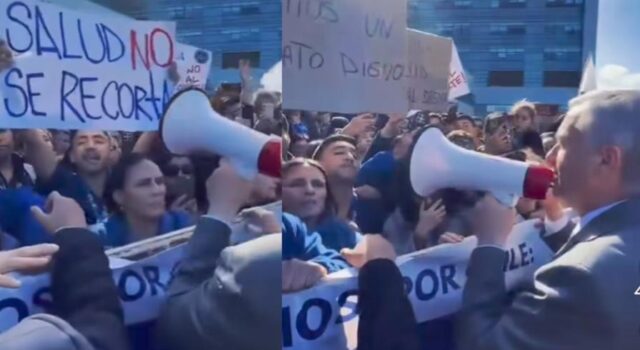Kast enfrenta protesta de funcionarios de la salud en hospital regional de Temuco por eventuales recortes