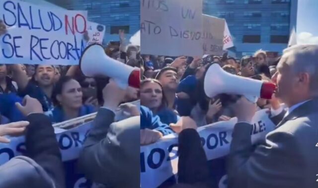 Kast enfrenta protesta de funcionarios de la salud en hospital regional de Temuco por eventuales recortes