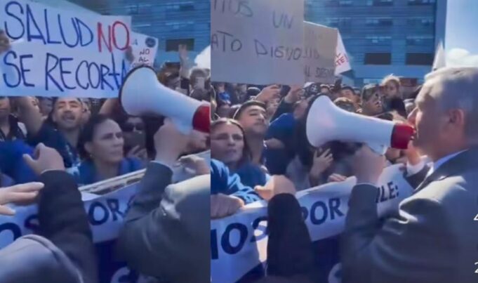 Kast enfrenta protesta de funcionarios de la salud en hospital regional de Temuco por eventuales recortes