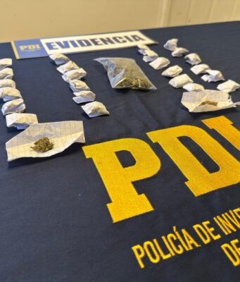 Incautan marihuana y detienen a hombre de 22 años investigado por venta de drogas en Quepe