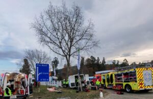 Copiloto murió tras brutal choque de furgón en Gorbea