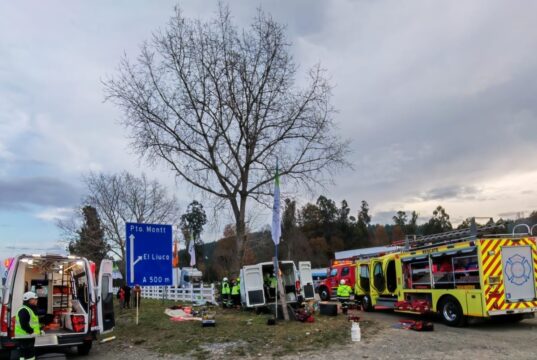 Copiloto murió tras brutal choque de furgón en Gorbea