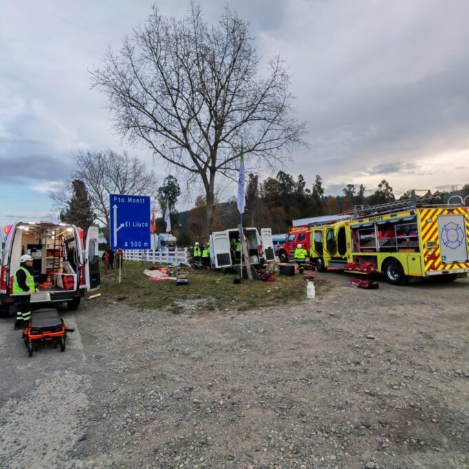 Copiloto murió tras brutal choque de furgón en Gorbea