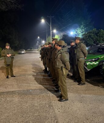 Operativo de Carabineros en Gorbea deja seis detenidos e incautación de droga