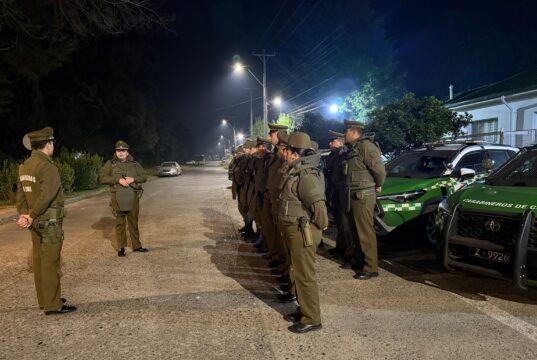 Operativo de Carabineros en Gorbea deja seis detenidos e incautación de droga