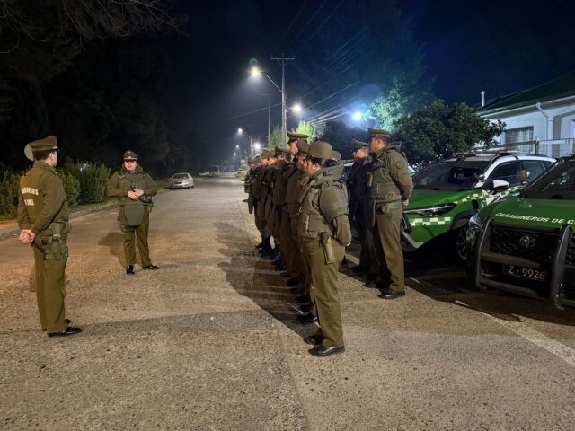 Operativo de Carabineros en Gorbea deja seis detenidos e incautación de droga