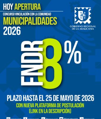 Gobierno de La Araucanía invita a los 32 municipios a postular al Fondo “Vinculación con la Comunidad”