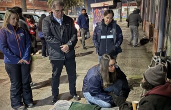 Autoridades se desplegaron por Temuco tras primera activación del Código Azul para proteger a personas en situación de calle