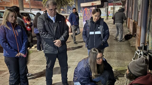 Autoridades se desplegaron por Temuco tras primera activación del Código Azul para proteger a personas en situación de calle